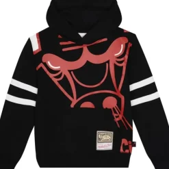 Youth Mitchell & Ness Big Kids-Big Face Fleece Hoodie Chicago Bulls