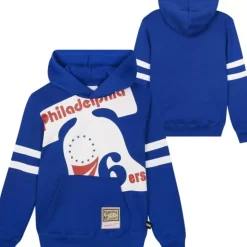 Youth Mitchell & Ness Big Kids-Big Face Fleece Hoodie Philadelphia 76Ers