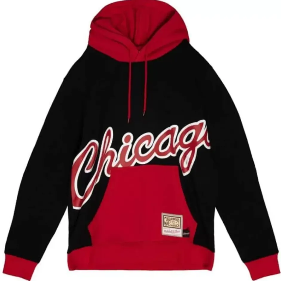 Men Mitchell & Ness Hoodies & Sweatshirts-Big Face Hoodie 5.0 Chicago Bulls