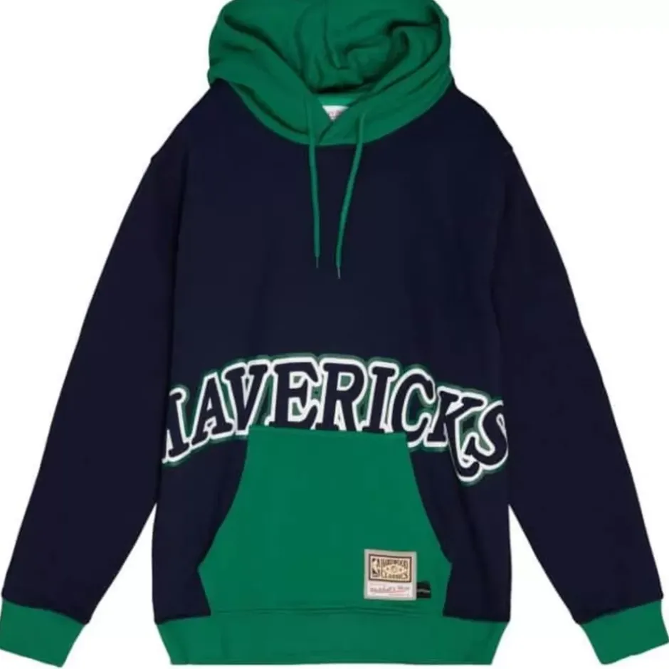 Men Mitchell & Ness Hoodies & Sweatshirts-Big Face Hoodie 5.0 Dallas Mavericks