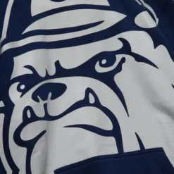 Men Mitchell & Ness Hoodies & Sweatshirts-Big Face Hoodie Georgetown University
