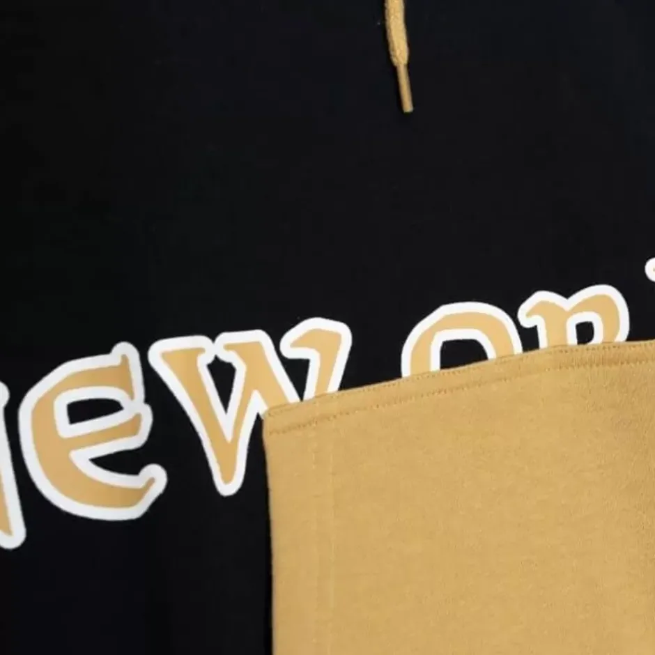 Men Mitchell & Ness Hoodies & Sweatshirts-Big Face Hoody 5.0 New Orleans Saints