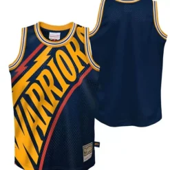 Youth Mitchell & Ness Big Kids-Big Face Jersey Golden State Warriors