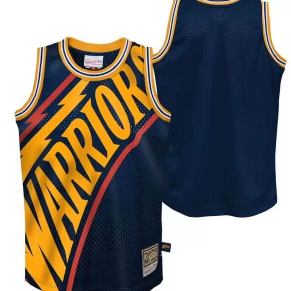 Youth Mitchell & Ness Big Kids-Big Face Jersey Golden State Warriors