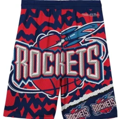 Youth Mitchell & Ness Big Kids-Big Face Jumbotron Mesh Shorts Houston Rockets