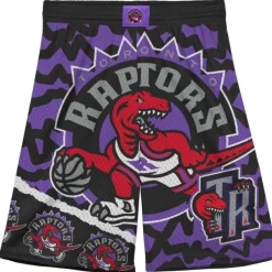 Youth Mitchell & Ness Big Kids-Big Face Jumbotron Mesh Shorts Toronto Raptors
