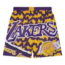 Youth Mitchell & Ness Big Kids-Big Face Jumbotron Mesh Shorts Los Angeles Lakers