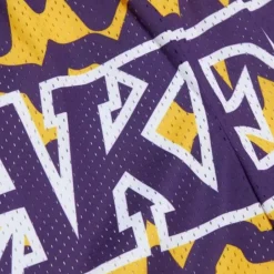 Youth Mitchell & Ness Big Kids-Big Face Jumbotron Mesh Shorts Los Angeles Lakers
