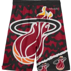Youth Mitchell & Ness Big Kids-Big Face Jumbotron Mesh Shorts Miami Heat