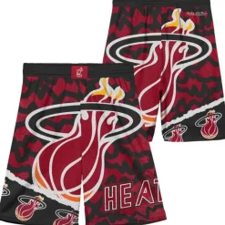 Youth Mitchell & Ness Big Kids-Big Face Jumbotron Mesh Shorts Miami Heat