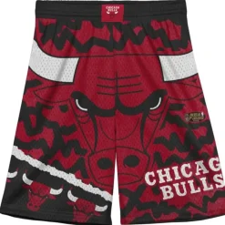Youth Mitchell & Ness Big Kids-Big Face Jumbotron Mesh Shorts Chicago Bulls