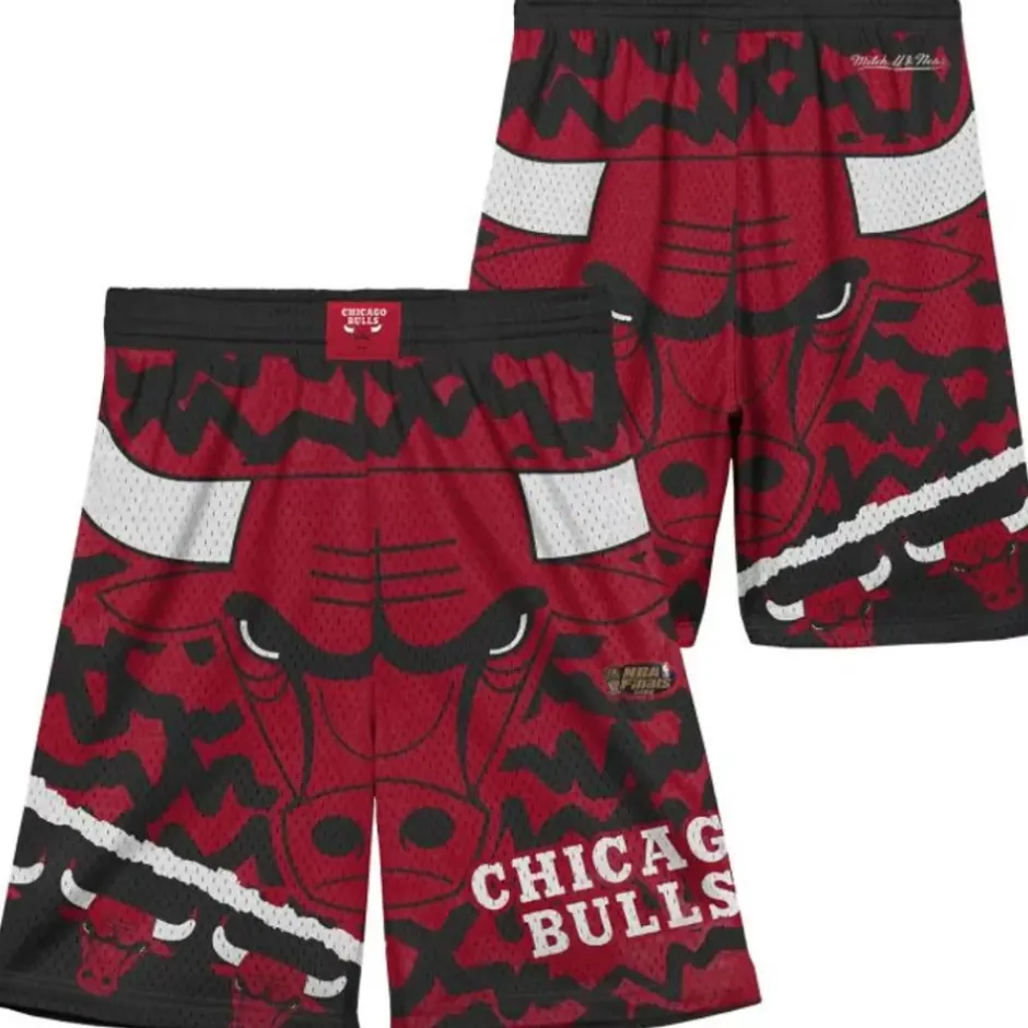 Youth Mitchell & Ness Big Kids-Big Face Jumbotron Mesh Shorts Chicago Bulls