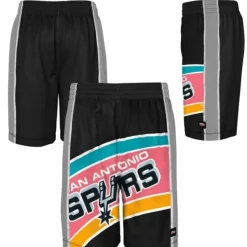 Men Mitchell & Ness Shorts-Big Face Shorts San Antonio Spurs