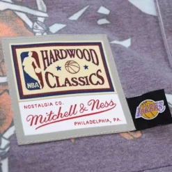 Men Mitchell & Ness T-Shirts & Tops-Big Face Ss Tee 6.0 Los Angeles Lakers