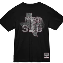 Men Mitchell & Ness T-Shirts & Tops-Big Logo Tee Texas Southern University