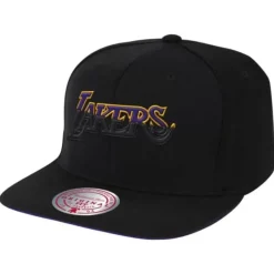 Mitchell & Ness Snapback-Black Dip Down Snapback Hwc Los Angeles Lakers