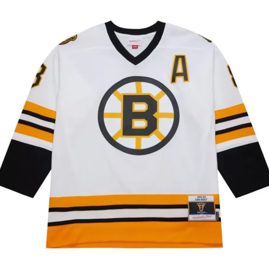 Mitchell & Ness Nhl Blue Line-Blue Line Cam Neely Boston Bruins White 1993 Jersey