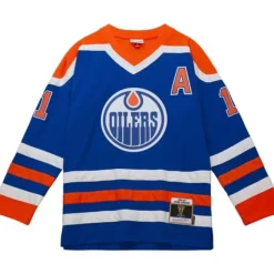 Mitchell & Ness Nhl Blue Line-Blue Line Mark Messier Edmonton Oilers 1986 Jersey