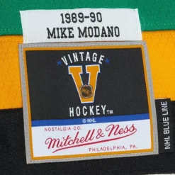 Mitchell & Ness Nhl Blue Line-Blue Line Mike Modano Minnesota North Stars Dark 1989 Jersey