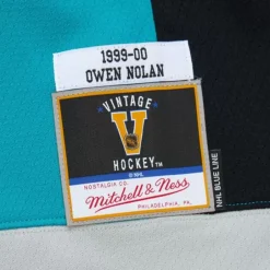 Mitchell & Ness Nhl Blue Line-Blue Line Owen Nolan San Jose Sharks Dark 1999 Jersey