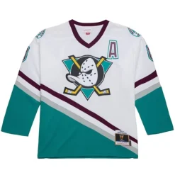 Mitchell & Ness Nhl Blue Line-Blue Line Teemu Selanne Anaheim Ducks White 1996 Jersey