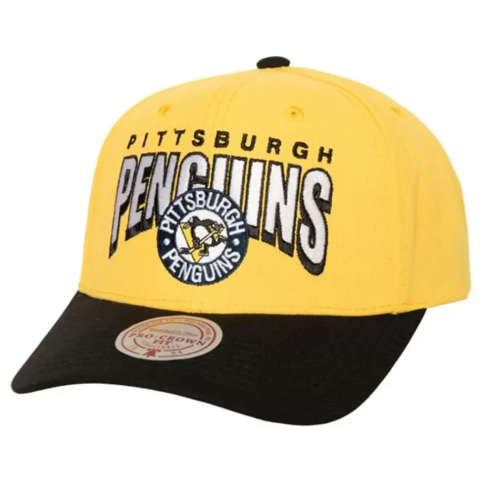 Mitchell & Ness Snapback-Boom Text Pro Snapback Vntg Pittsburgh Penguins