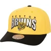 Mitchell & Ness Snapback-Boom Text Pro Snapback Vntg Boston Bruins