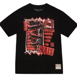 Men Mitchell & Ness T-Shirts & Tops-Born And Bred Tee Chicago Bulls