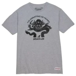 Men Mitchell & Ness T-Shirts & Tops-Branded Bruce Lee Celebrating 50 Years Tee