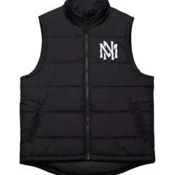 Men Mitchell & Ness Jackets & Outerwear-Branded In The Clutch Puffer Vest Vintage Logo