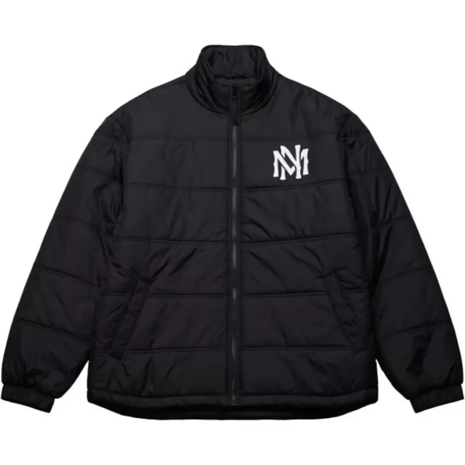 Men Mitchell & Ness Jackets & Outerwear-Branded In The Clutch Puffer Jacket Vintage Logo