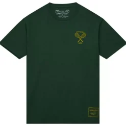 Men Mitchell & Ness T-Shirts & Tops-Branded M&N Gt Graphic Racquet Tee