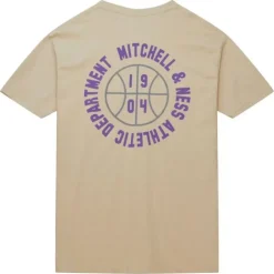 Men Mitchell & Ness T-Shirts & Tops-Branded M&N Heavyweight Graphic Tee