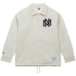Men Mitchell & Ness Jackets & Outerwear-Branded M&N Interlock Corduroy Coaches Jacket