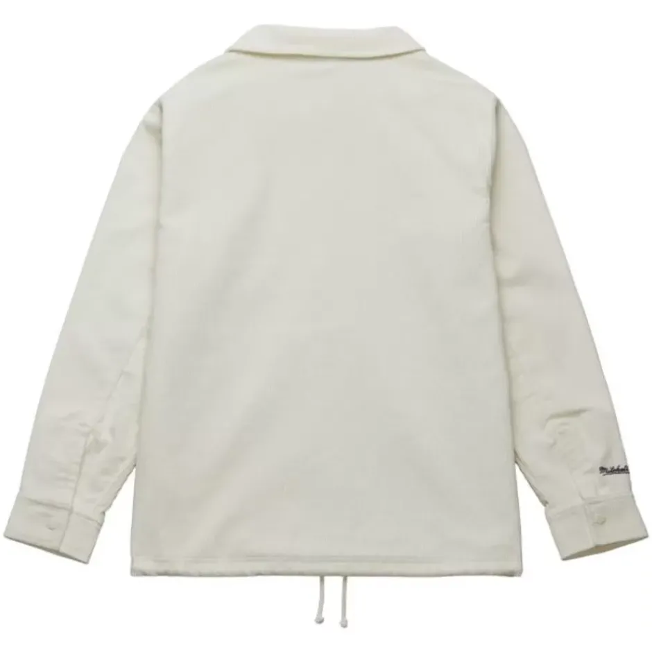 Men Mitchell & Ness Jackets & Outerwear-Branded M&N Interlock Corduroy Coaches Jacket
