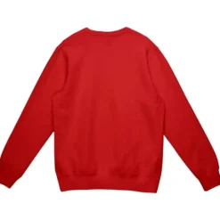 Men Mitchell & Ness Hoodies & Sweatshirts-Buckeye Ring Crew Ohio State