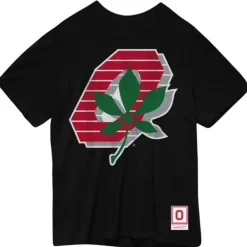 Men Mitchell & Ness T-Shirts & Tops-Buckeyes Tee Ohio State