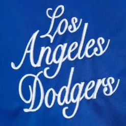 Men Mitchell & Ness Jackets & Outerwear-Bxr Pueblo Satin Jacket Los Angeles Dodgers