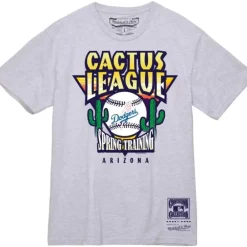 Men Mitchell & Ness T-Shirts & Tops-Cactus League Los Angeles Dodgers