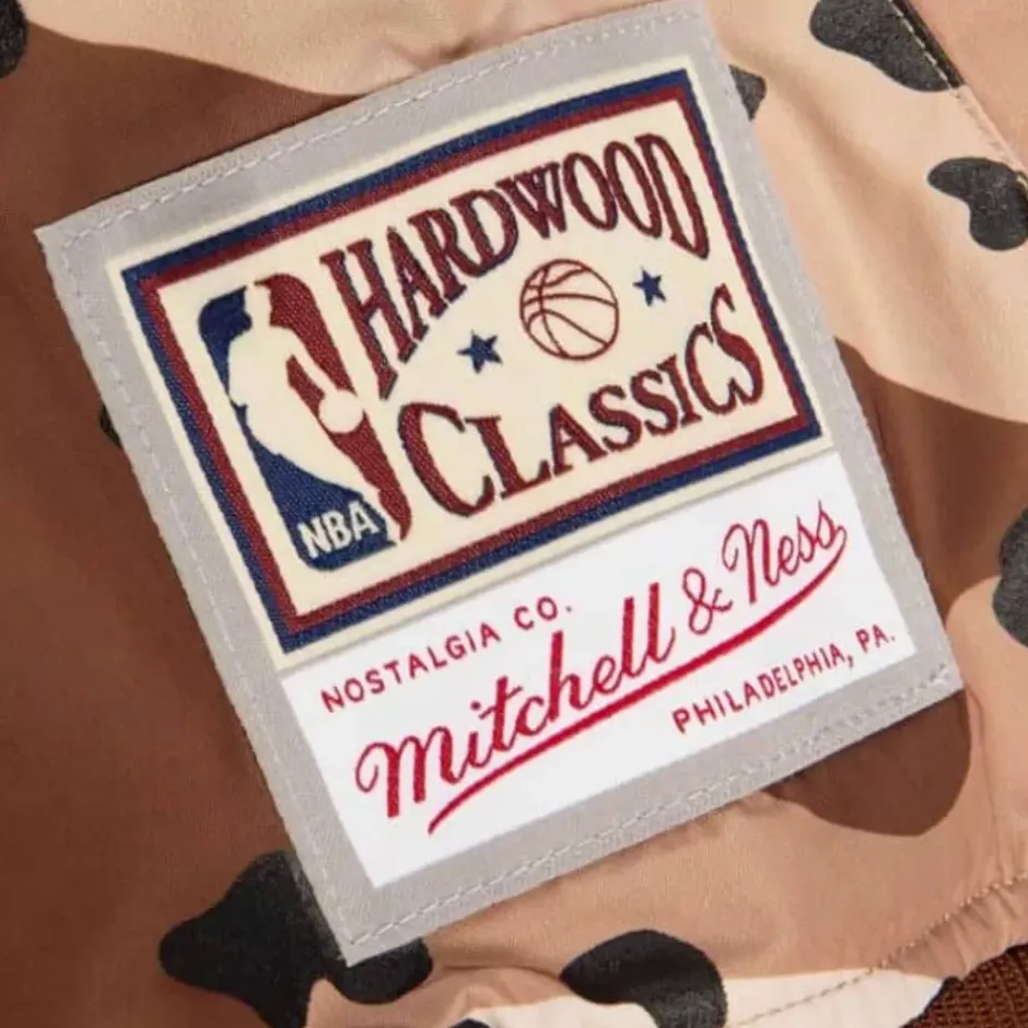 Men Mitchell & Ness Jackets & Outerwear-Camo Reflective Jacket Los Angeles Lakers