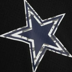 Men Mitchell & Ness Hoodies & Sweatshirts-Camo Reflective Mesh Crewneck Dallas Cowboys