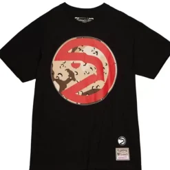 Men Mitchell & Ness T-Shirts & Tops-Camo Reflective Ss Tee Atlanta Hawks