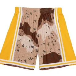 Men Mitchell & Ness Shorts-Camo Reflective Swingman Los Angeles Lakers 1984 Shorts