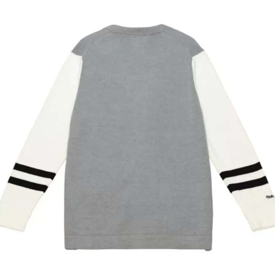 Men Mitchell & Ness Hoodies & Sweatshirts-Cardigan Sweater Chicago White Sox