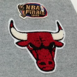Men Mitchell & Ness Hoodies & Sweatshirts-Cardigan Sweater Chicago Bulls