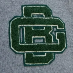 Men Mitchell & Ness Hoodies & Sweatshirts-Cardigan Sweater Green Bay Packers