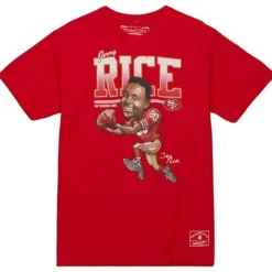 Men Mitchell & Ness T-Shirts & Tops-Caricatures Tee San Francisco 49Ers Jerry Rice