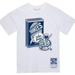 Men Mitchell & Ness T-Shirts & Tops-Cereal Tee New York Yankees