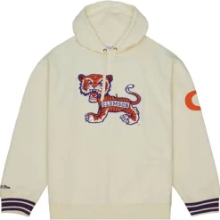 Men Mitchell & Ness Hoodies & Sweatshirts-Chainstitch Heavyweight Hoodie Retro Clemson University