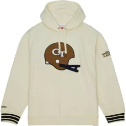 Men Mitchell & Ness Hoodies & Sweatshirts-Chainstitch Heavyweight Hoodie Retro Georgia Tech